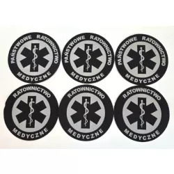 Emblemat odblaskowy z rzepem 9 cm