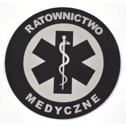 Emblemat okrągły 9 cm RATOWNICTWO MEDYCZNE