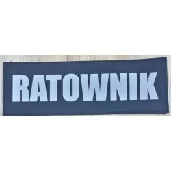 Ratownik - Emblemat mały na przód 13 cm x 10 cm