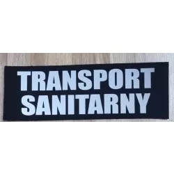 Transport Sanitarny - Emblemat mały na przód 13 cm x 10 cm