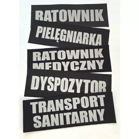 Emblematy funkcyjne z rzepem 10x30cm