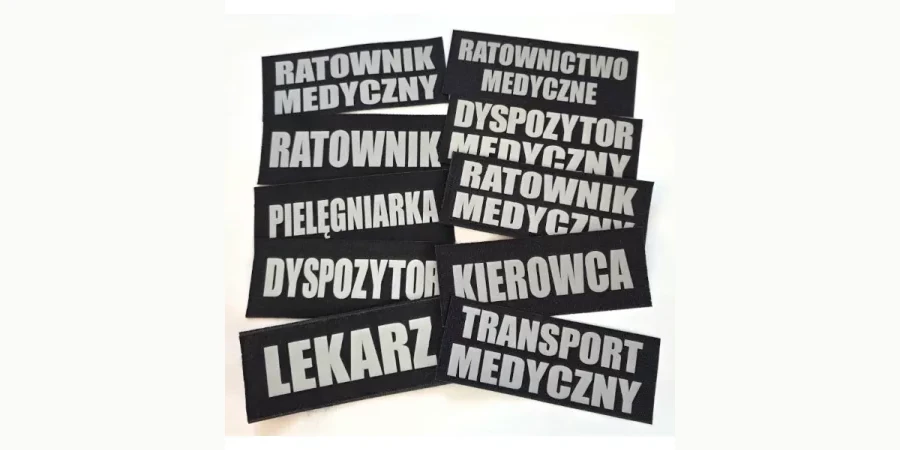 personalizacja odzieży ratowniczej emblematami