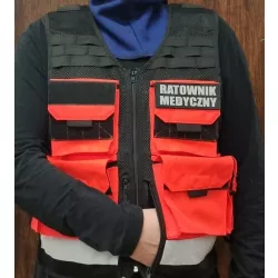 Kamizelka Ratownika + dwa emblematy funkcyjne