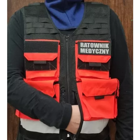 Kamizelka Ratownika + dwa emblematy funkcyjne
