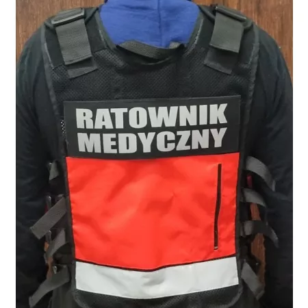 Kamizelka Ratownika + dwa emblematy funkcyjne