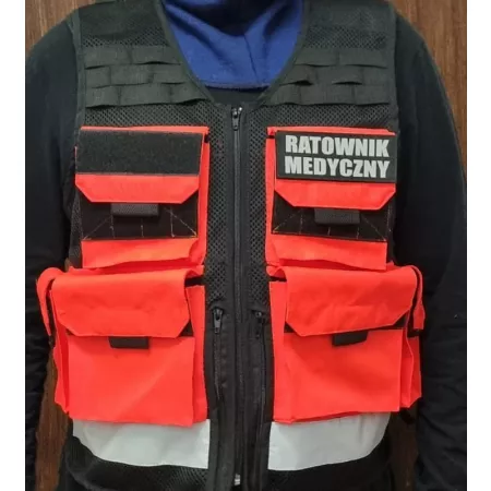 Kamizelka Ratownika + dwa emblematy funkcyjne